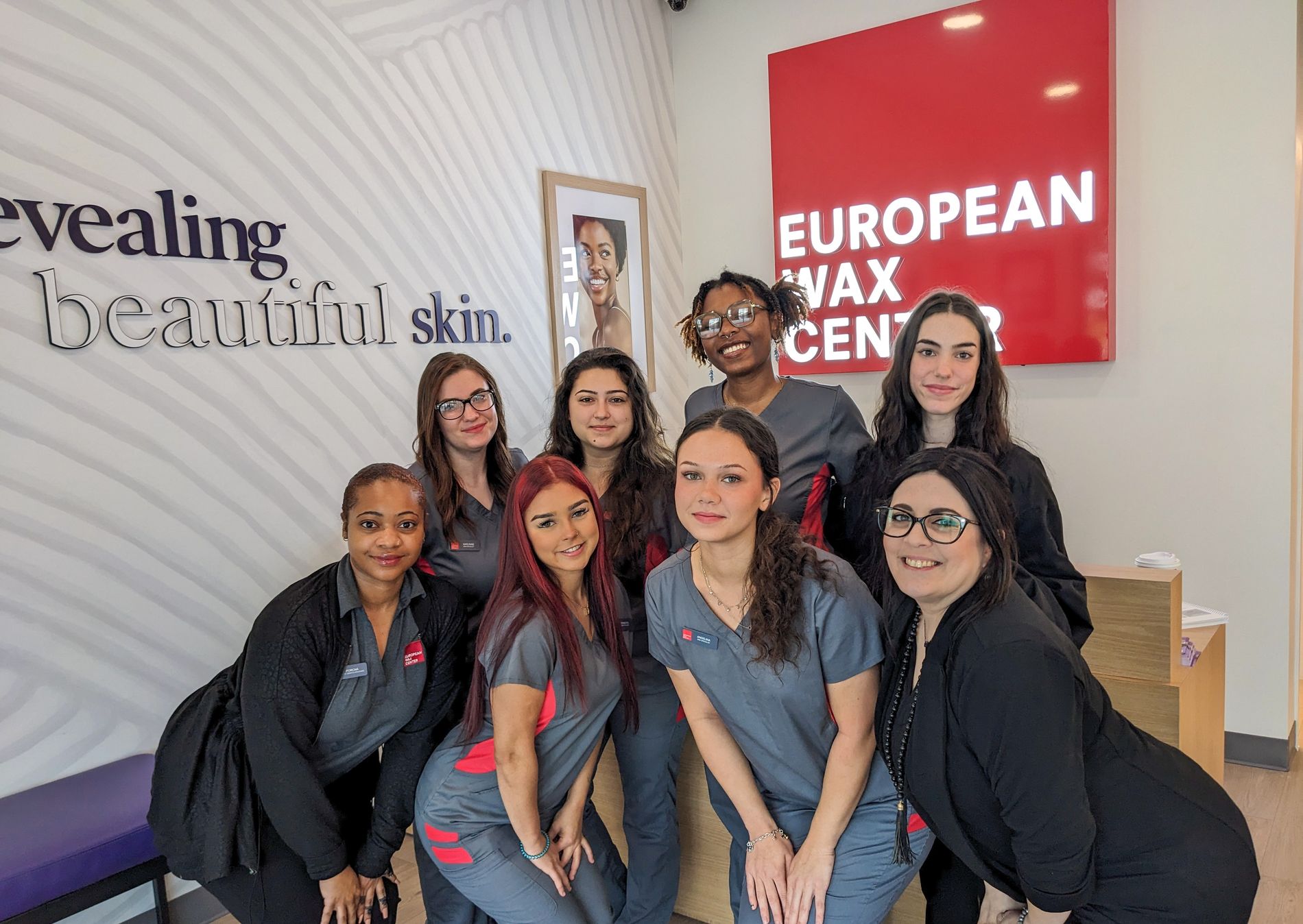 The Austin Wax Centers team together in a center